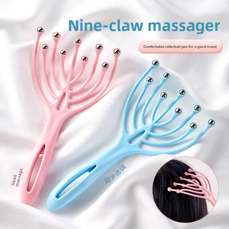 Nine-Claw Scalp Massager with Roller Balls Health & Wellness product image 1