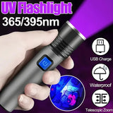 USB Rechargeable Aluminum Alloy LED Flashlight