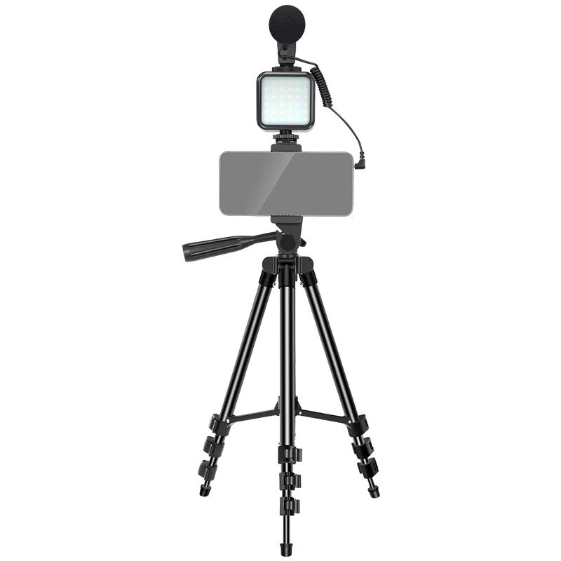 Tripod Microphone Fill Light Set with Remote