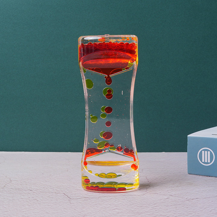 Liquid hourglass timer size reference