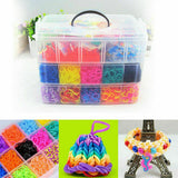 Loom bracelet kit storage box with compartments