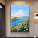 Nordic Cream Style Bedroom Decorative Painting Landscape Mural