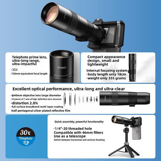 Mobile phone telephoto lens Phone Accessories product image 2