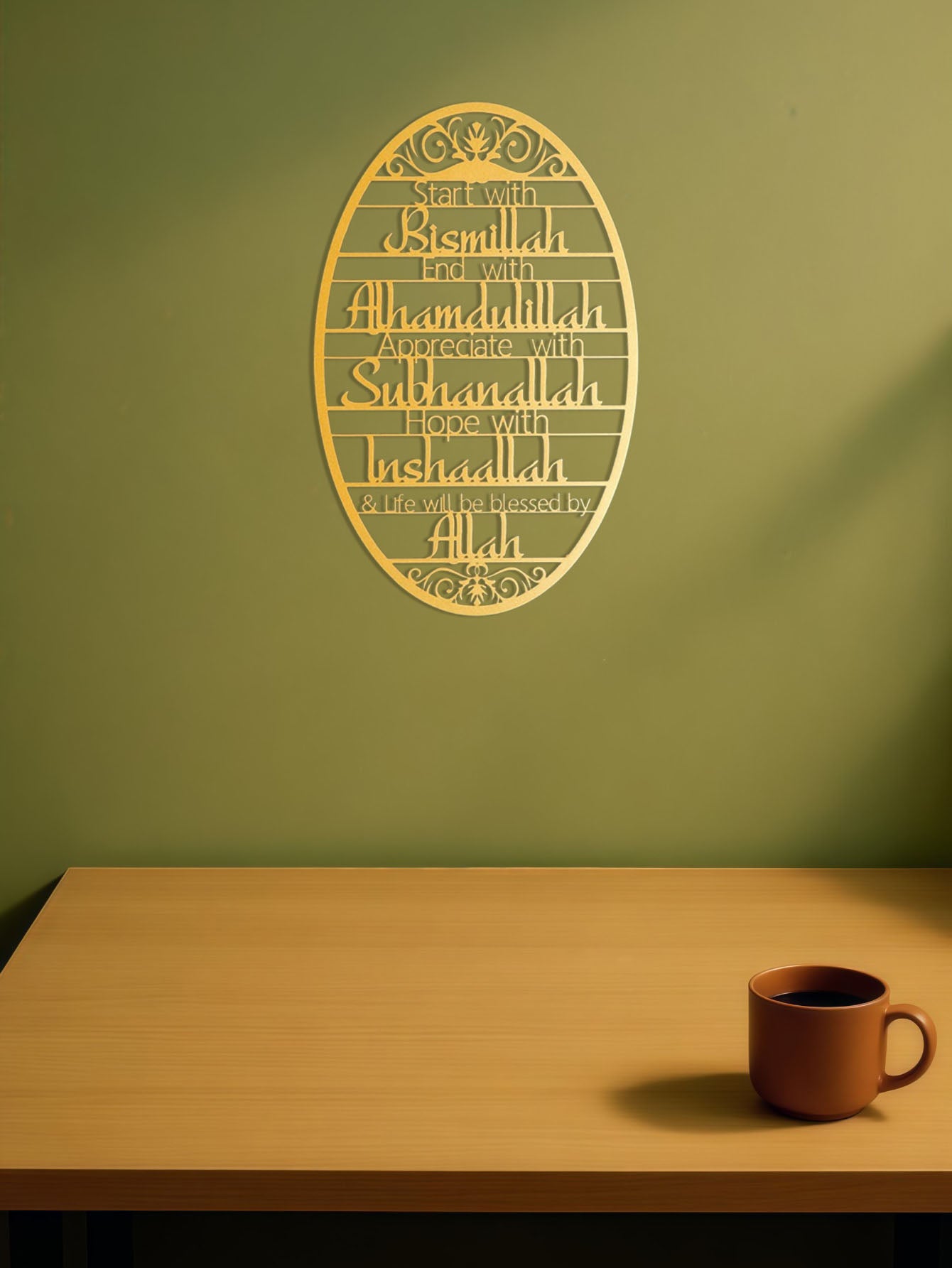 Elegant Metal Wall Art Home Decor