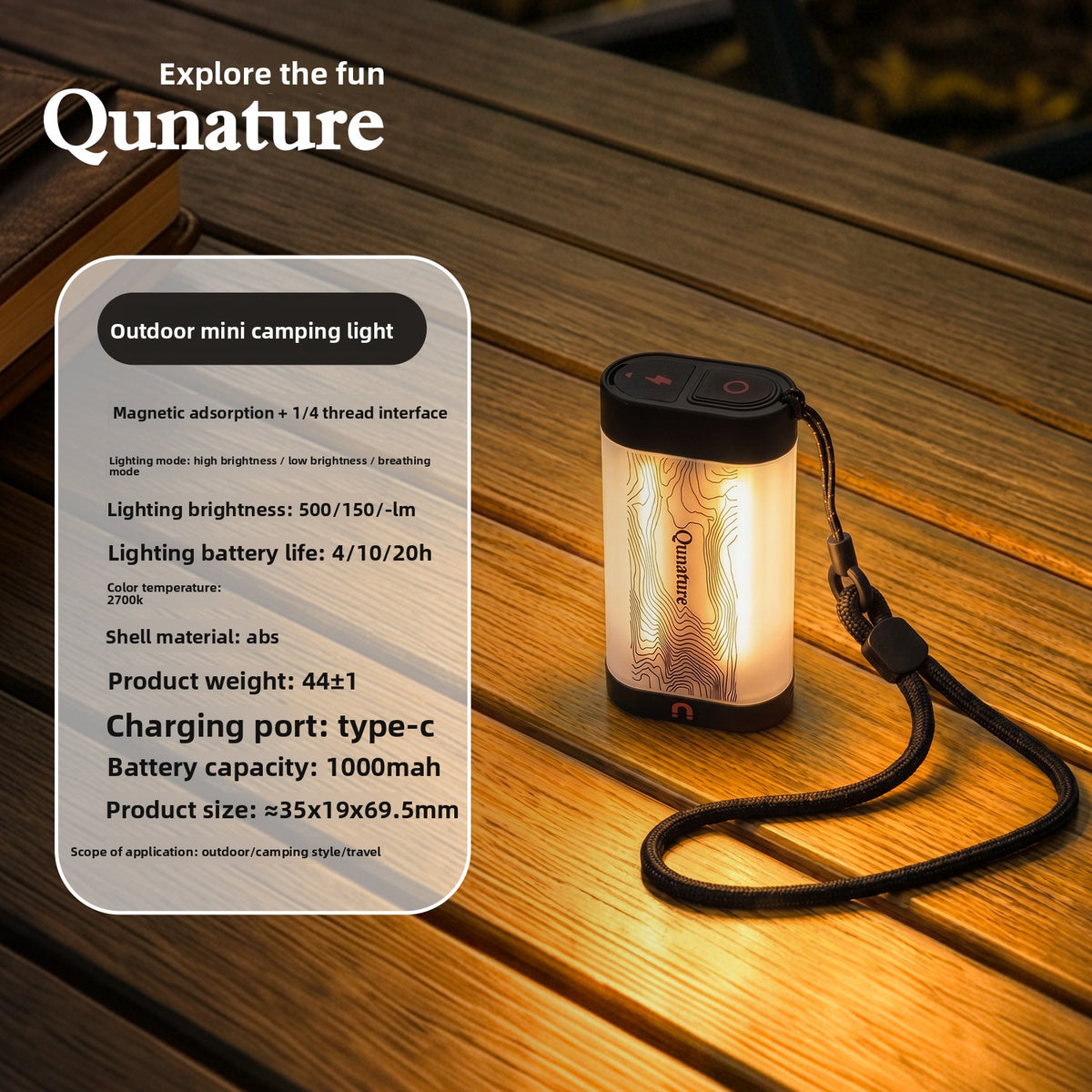 Portable Magnetic LED Camping Light