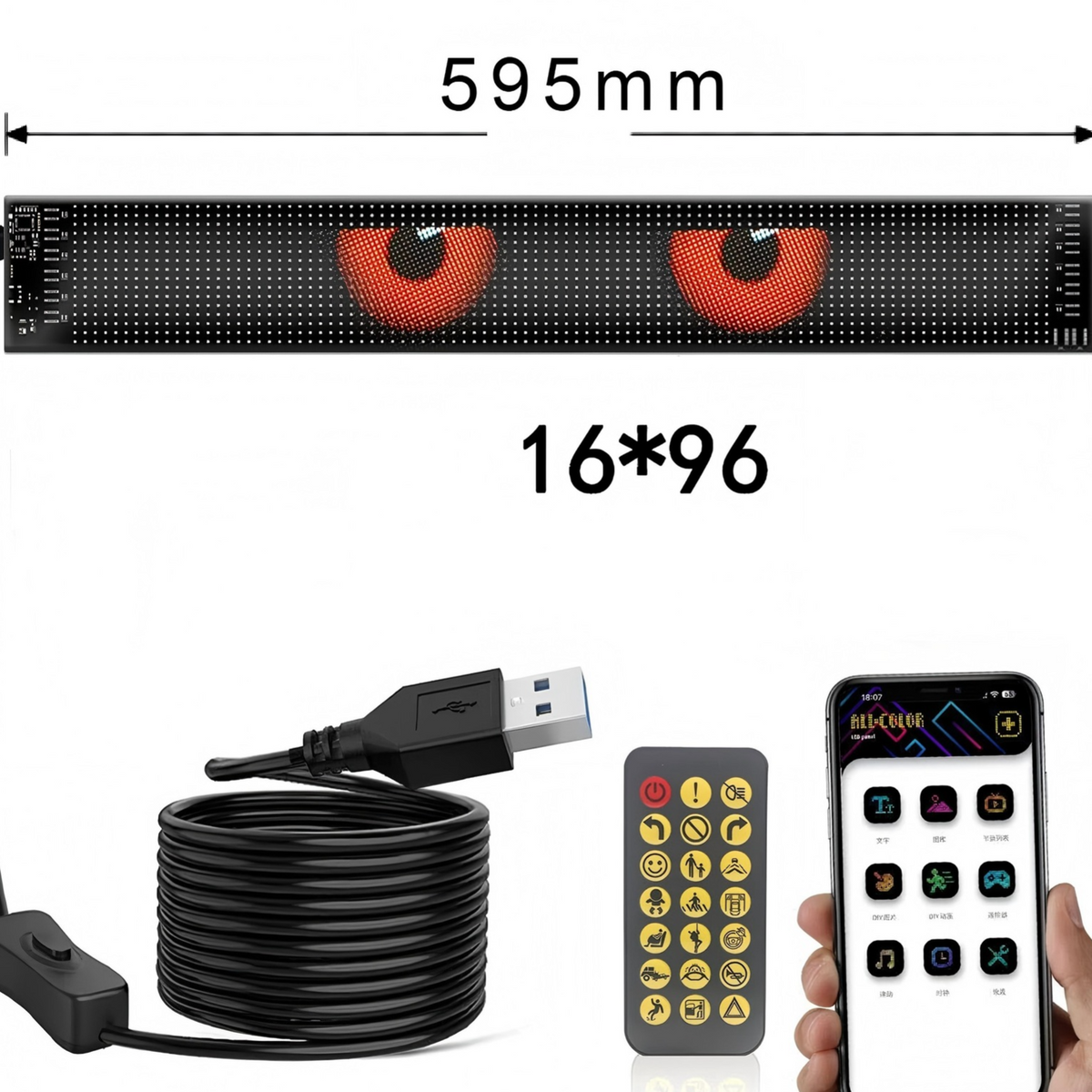 Car Window LED Flexible Advertising Display Screen