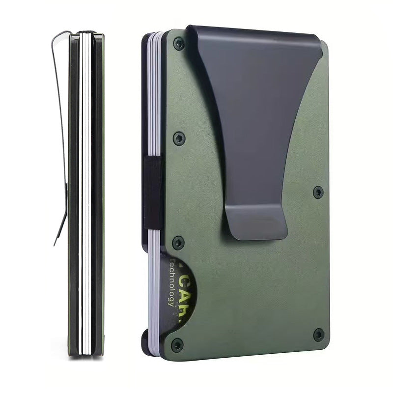 Ultra-Thin Aluminum RFID Blocking Metal Card Holder Case for Men