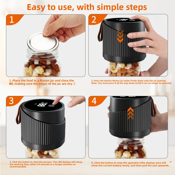 Electric Mason Jar Vacuum Sealer Electronic Accessories product image 3