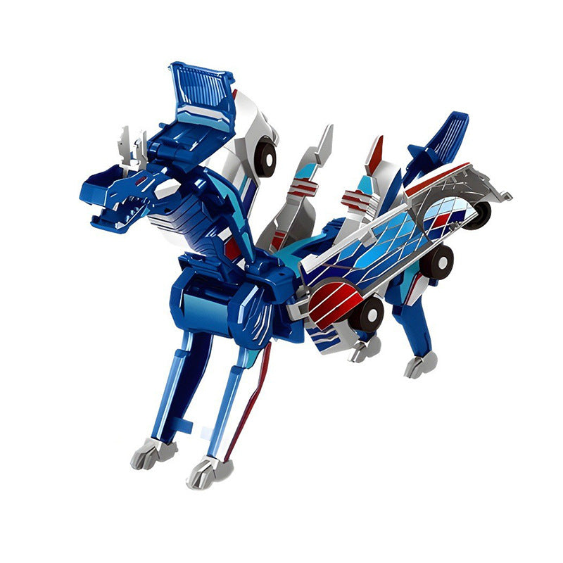 Collision Transforming Dragon Robot Toy Light and Sound Action Figure