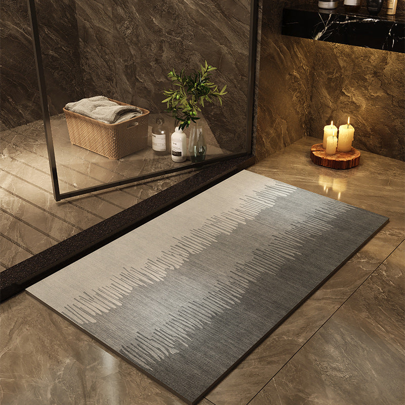 Quick-drying absorbent bathroom floor mat