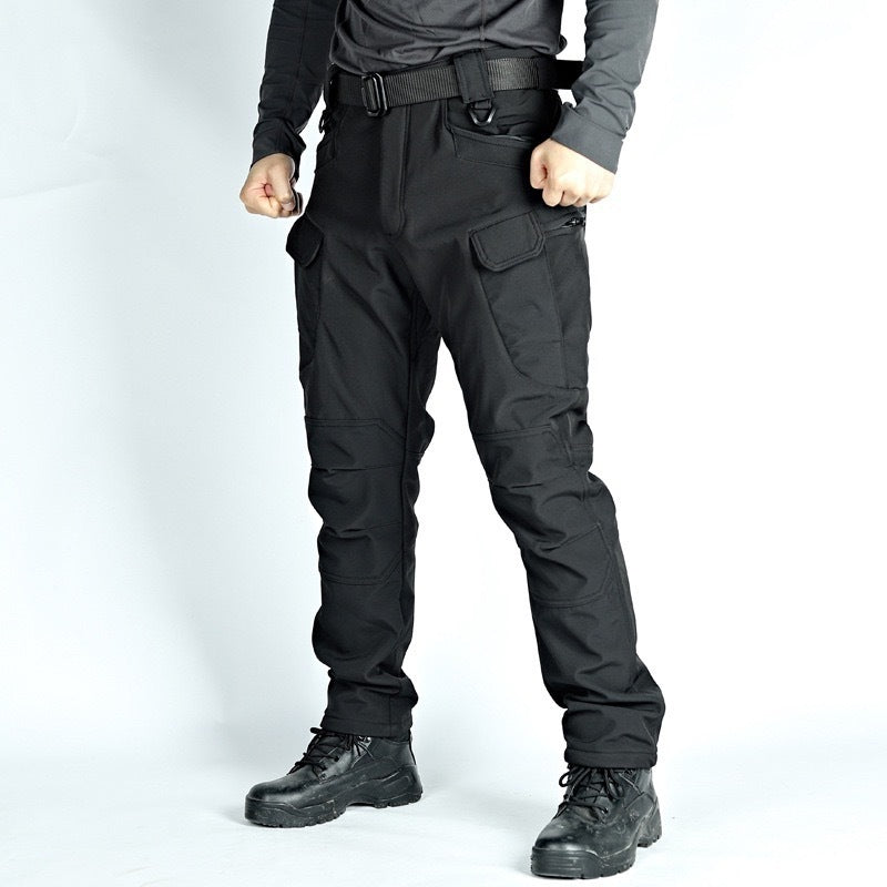Men's Fleece Lined Waterproof Outdoor Hiking Pants, Warm Winter Insulated Snow Pant