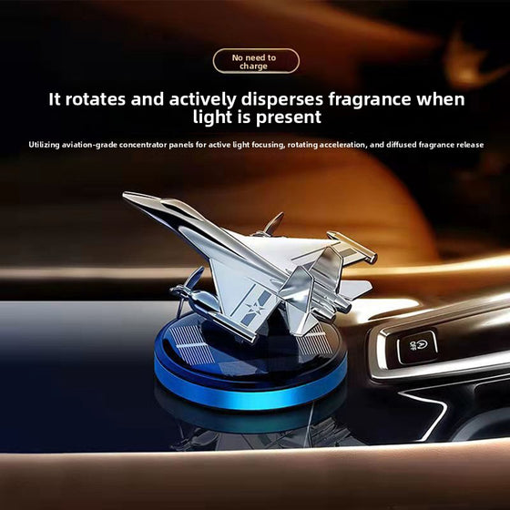 Solar Powered Rotating Helicopter Car Ornament