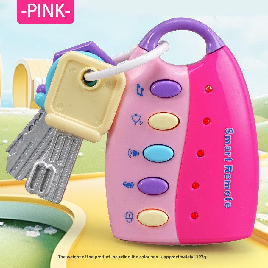Childrens Educational Toy Car Remote Key with Lights and Music