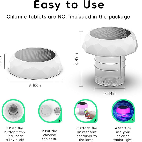 Solar Powered Floating Pool Light with Color Changing LED Garden & Outdoor product image 2