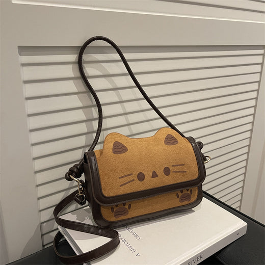 Cute Toast Cat Crossbody Bag