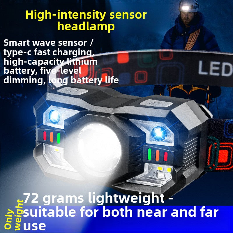 USB Rechargeable LED Headlight for Outdoor Activities