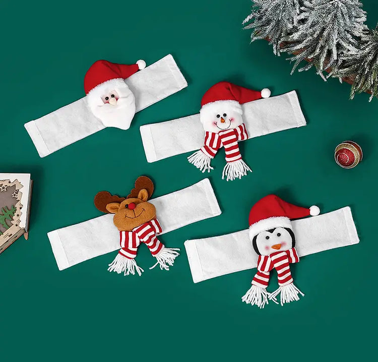 Christmas Curtain Buckle Set: Santa, Snowman, Reindeer, Penguin - Image 10