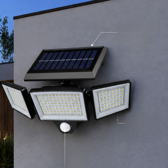Solar Powered Outdoor Light with Motion Sensor and Remote Control light-outdoor-pond-lighting product image 3