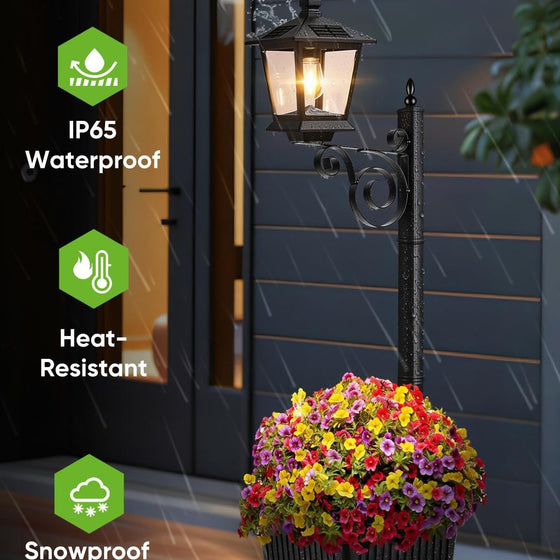Solar Powered Flower Pot Floor Lamp Floor & Pendant Lighting product image 1