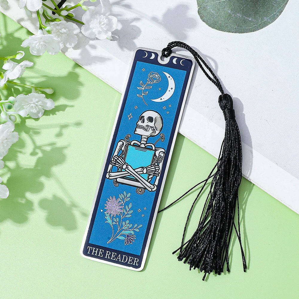 Stainless steel reading bookmark