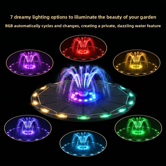 Solar Powered Floating Fountain Garden & Outdoor product image 3