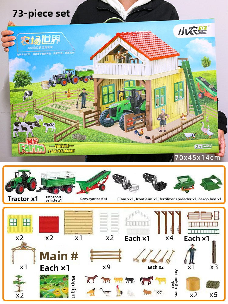 Remote Control Farm Tractor Toy Set