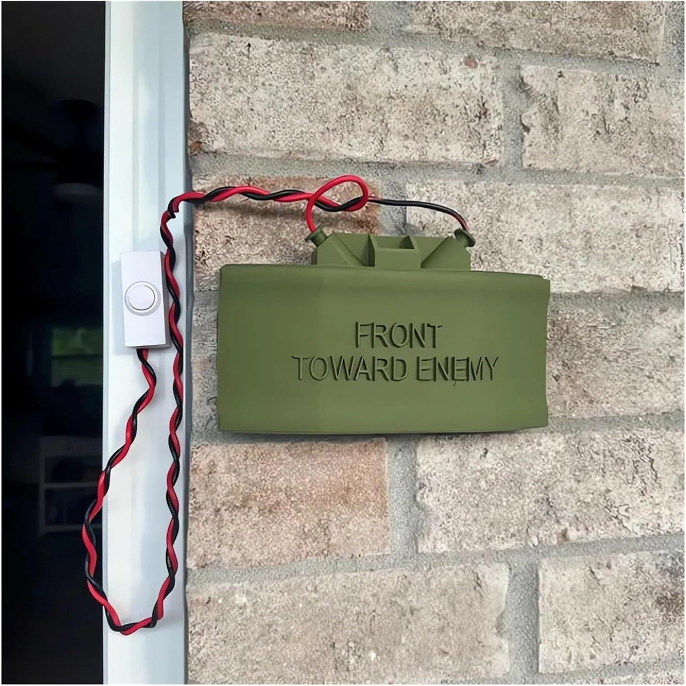 Ring Cam Claymore Mine Doorbell Decoration