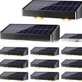 Upgraded Solar Fence Light with Multiple Lighting Modes