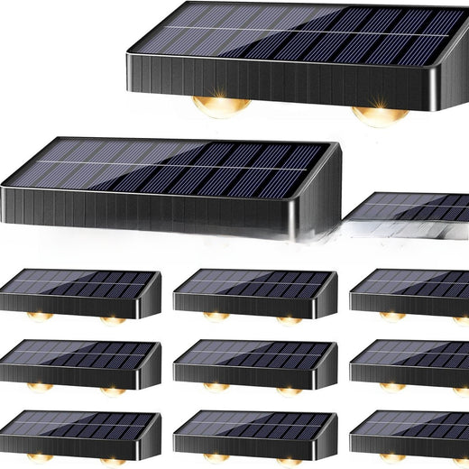 Upgraded Solar Fence Light with Multiple Lighting Modes