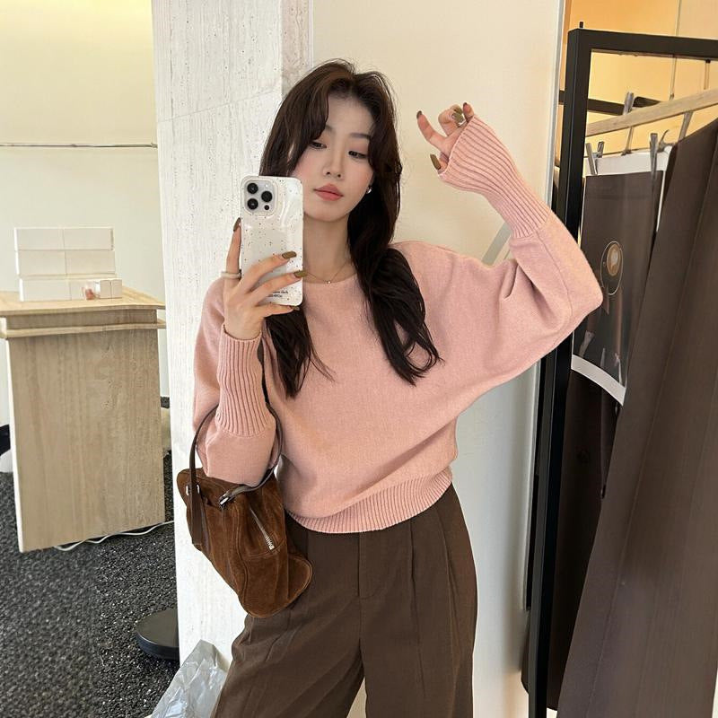 Off-Shoulder Knit Sweater for Women