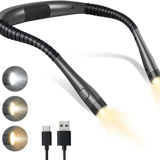 Adjustable USB Reading Light with Flexible Neck and Three Colors Furniture Decor & Lighting product image 1