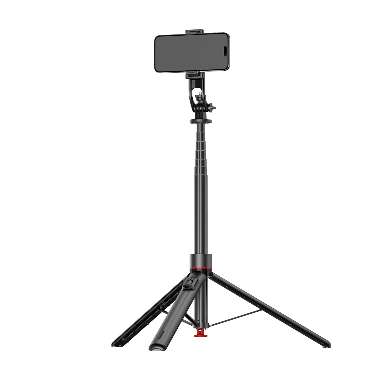 Selfie stick ring light brightness demonstration