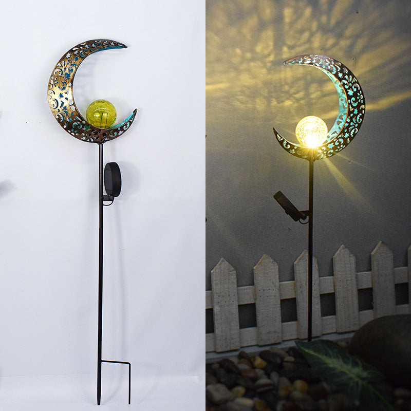 Solar LED Flame Projection Garden Light