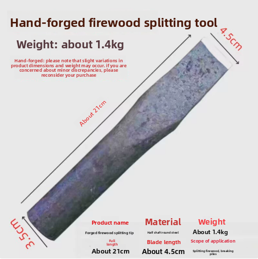 Forged Steel Firewood Splitting Axe