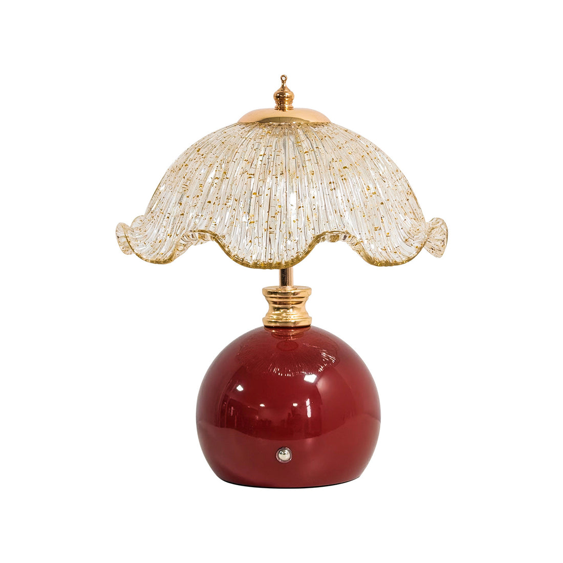 Retro Petal Table Lamp USB Rechargeable Bamboo Bedside Ambient Light Wedding Gift