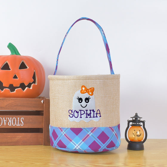 Halloween decorative storage basket with handle