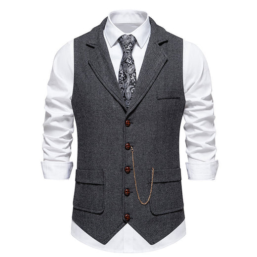 Mens Slim Fit Vintage Vest