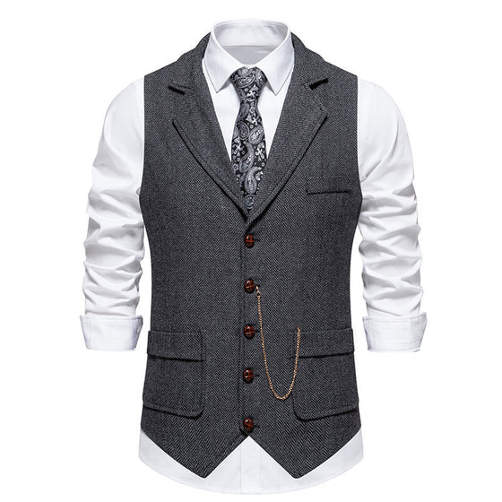 Mens Slim Fit Vintage Vest product image 6