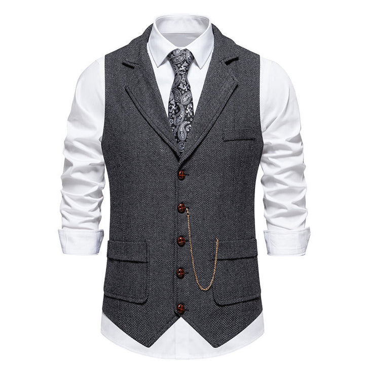 Mens Slim Fit Vintage Vest