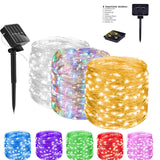 Solar Copper Wire Fairy Lights with Remote Control