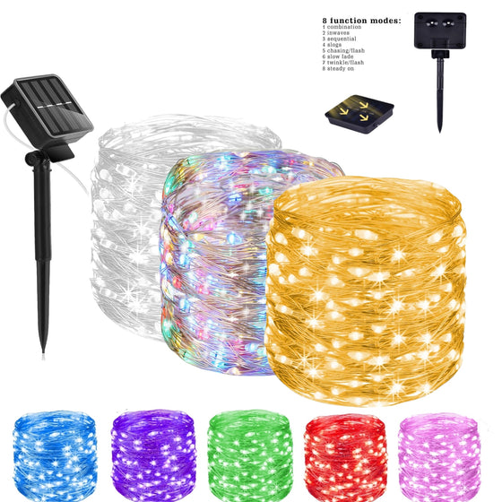 Solar Copper Wire Fairy Lights with Remote Control Garden & Outdoor product image 1