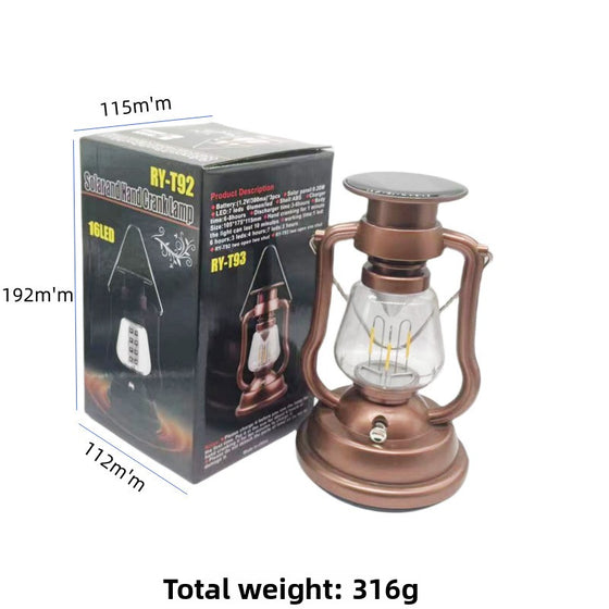 Solar-powered antique-style lantern Decor product image 6