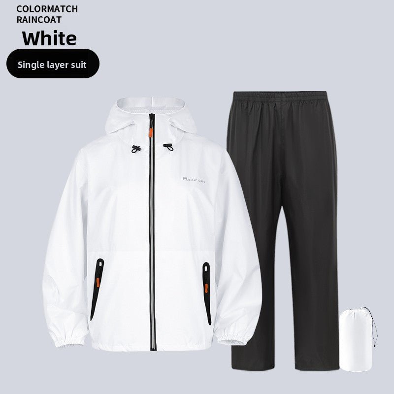Ultra-Thin Waterproof Raincoat Set with Full Body Protection