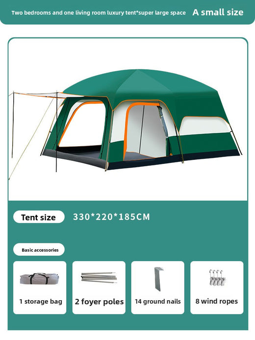 Outdoor Camping Tent Two Rooms