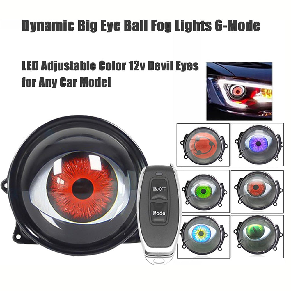 Dynamic devil eye LED decorative car lens light, photo 3