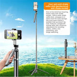 Bluetooth Phone Tripod with Fill Light and Stabilizer