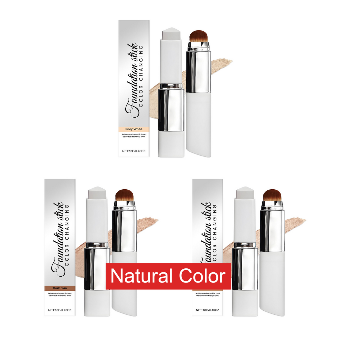 Two-in-One Color Changing Moisturizing Foundation Stick