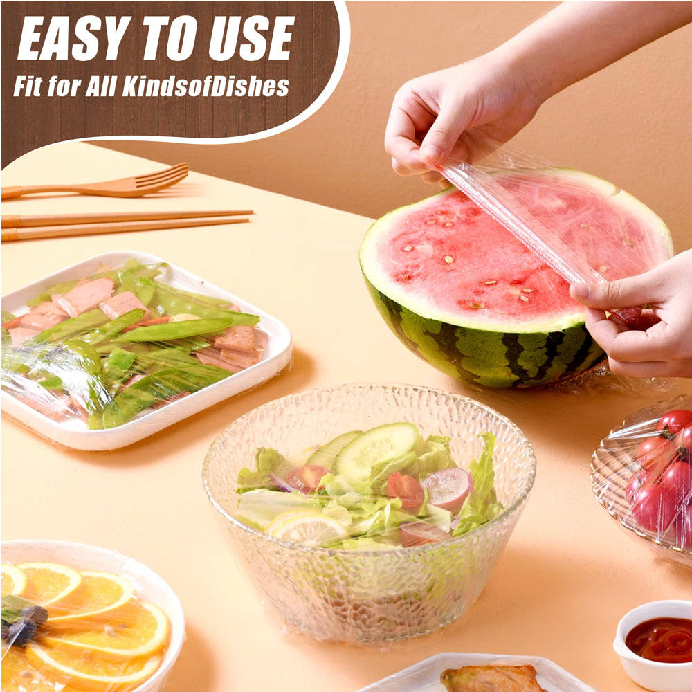 Reusable elastic food bowl covers 100 pack