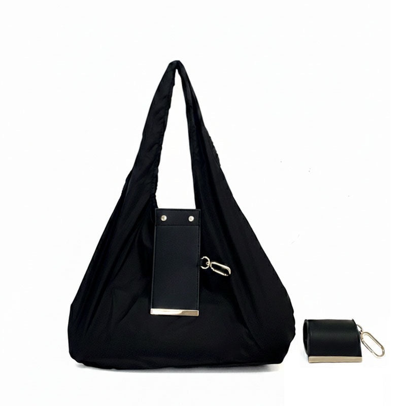 Foldable waterproof nylon shopping bag