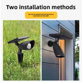 Solar powered outdoor garden spotlight with waterproof design